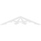 Ekena Millwork Pitch Riley Architectural Grade PVC Gable Pediment, 72"W x 15"H x 1"P (5/12) GPP072X015X100RIL - alternate 2